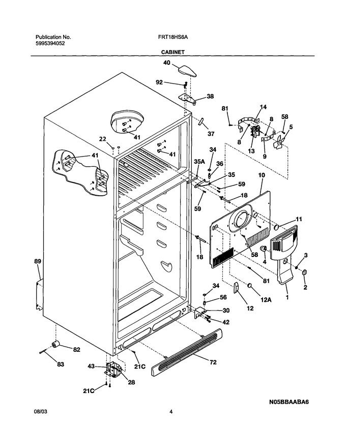 Diagram for FRT18HS6AWA