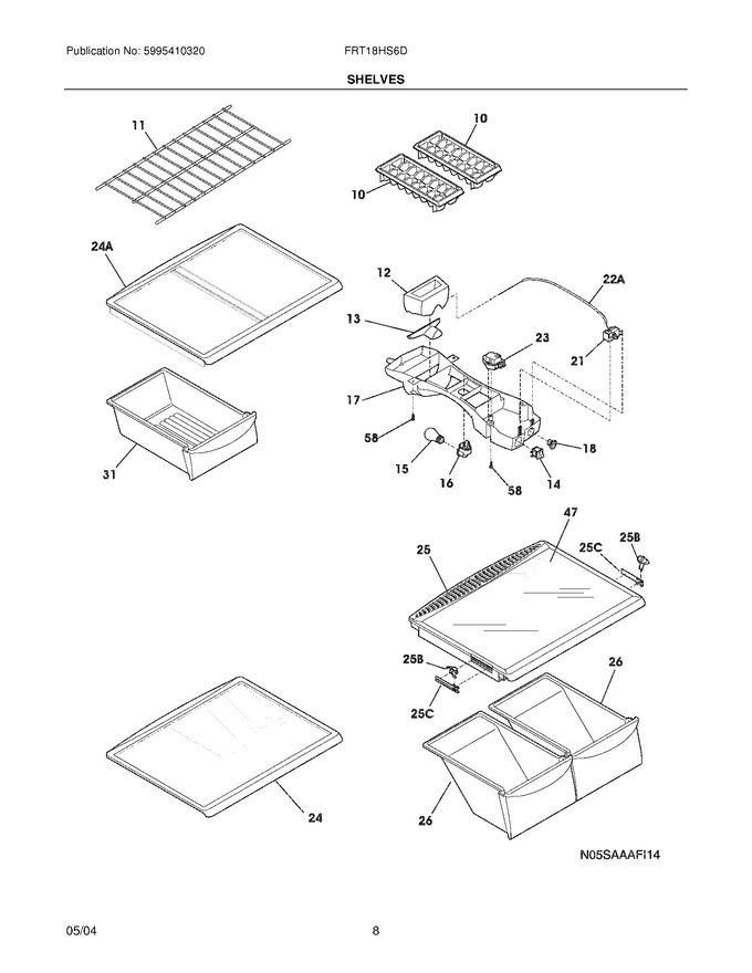 Diagram for FRT18HS6DW1