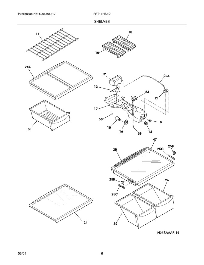 Diagram for FRT18HS6DW0
