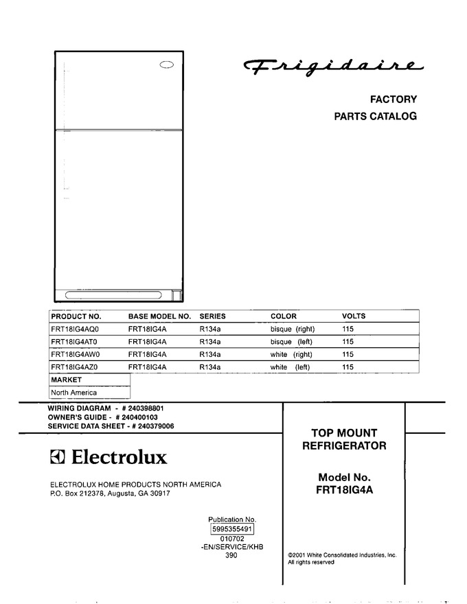 Diagram for FRT18IG4AZ0