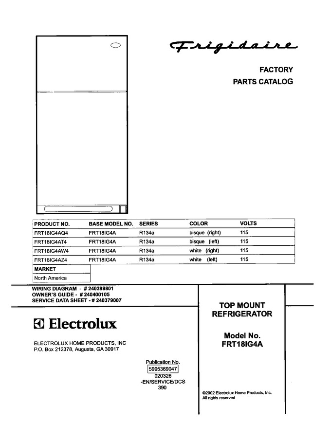 Diagram for FRT18IG4AT4
