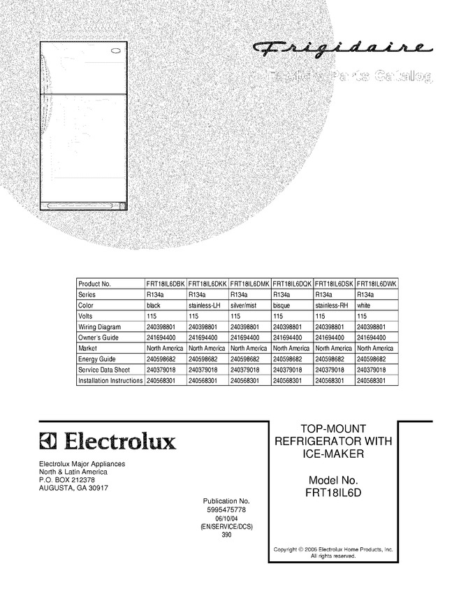 Diagram for FRT18IL6DBK