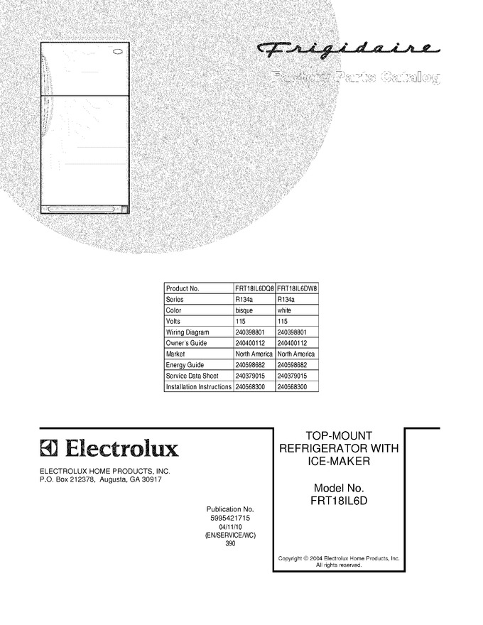Diagram for FRT18IL6DW8