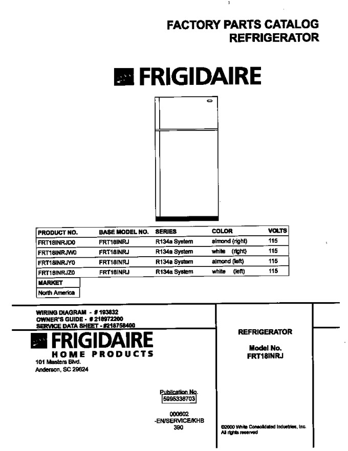 Diagram for FRT18INRJW0