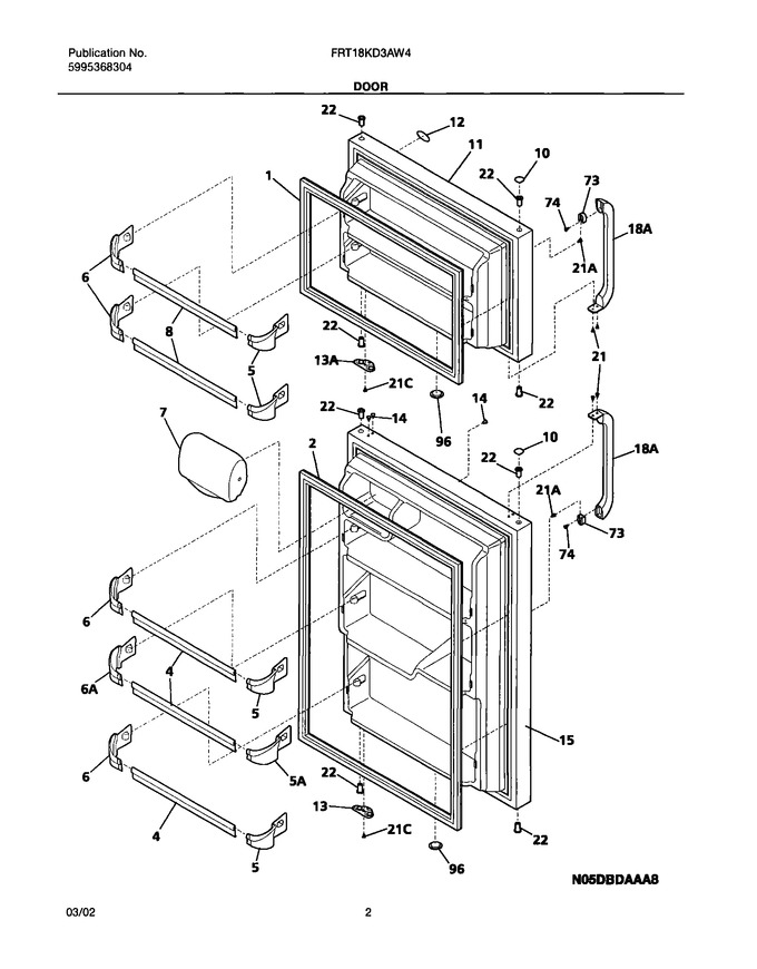 Diagram for FRT18KD3AW4