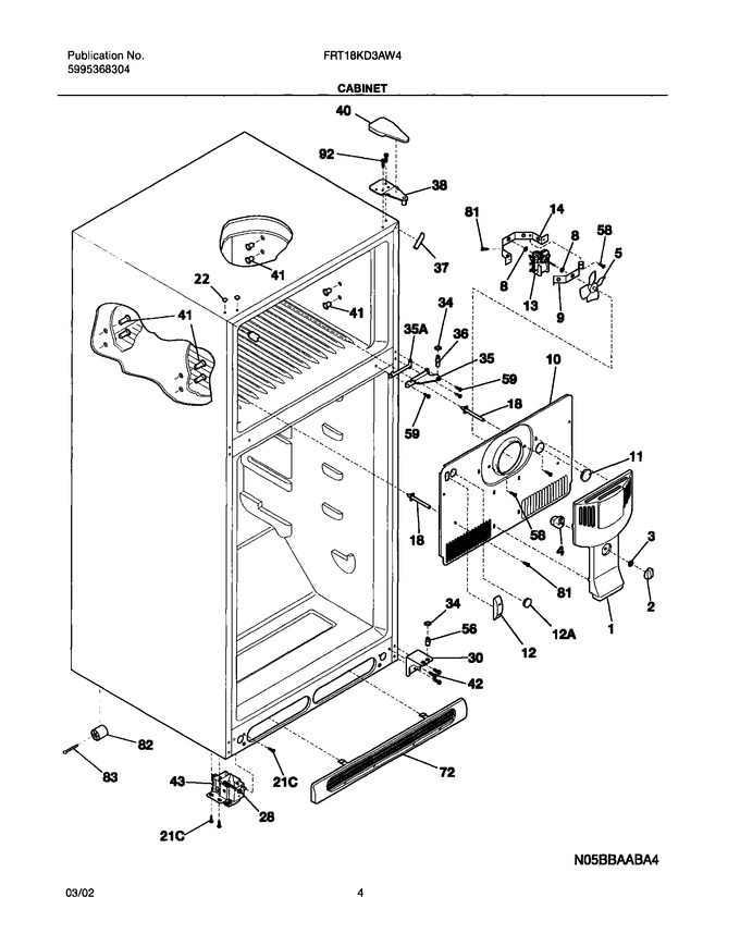 Diagram for FRT18KD3AW4