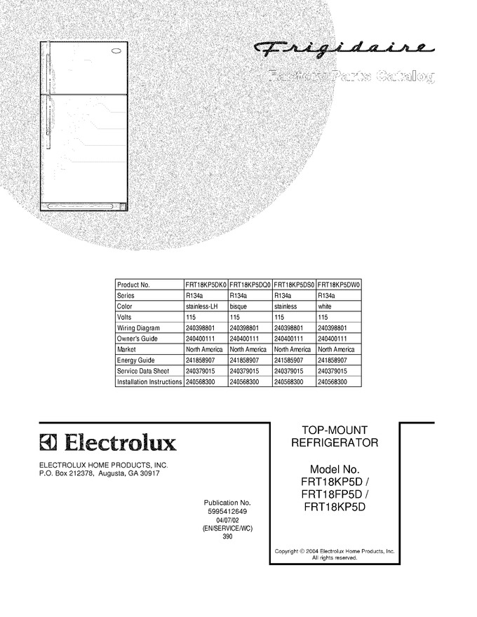 Diagram for FRT18KP5DQ0