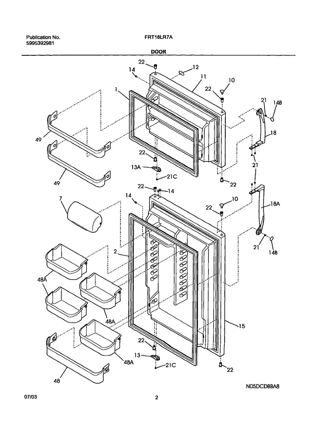 Diagram for FRT18LR7AWA