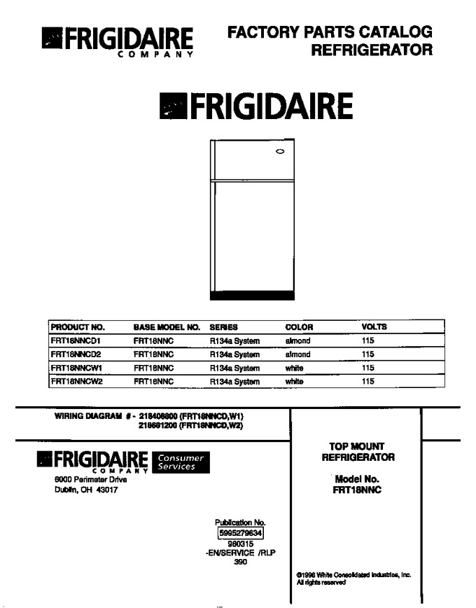 Diagram for FRT18NNCW2