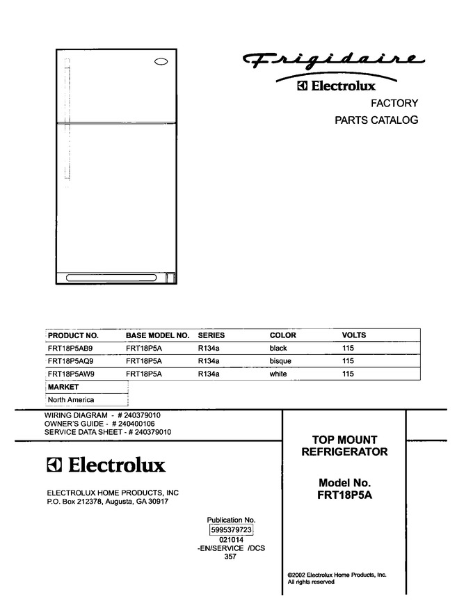 Diagram for FRT18P5AW9