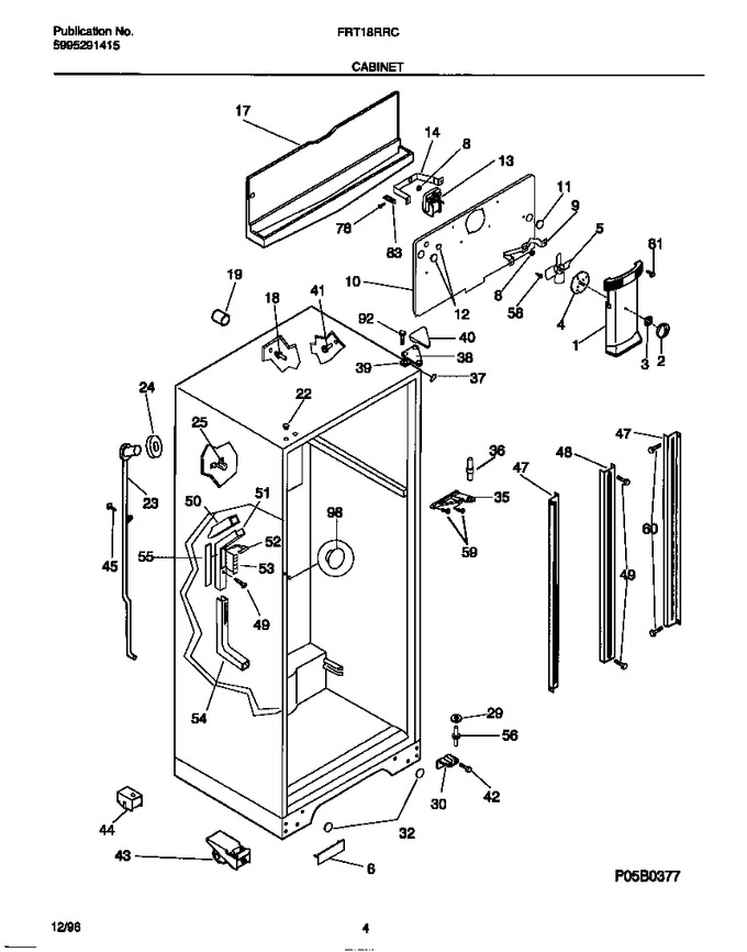 Diagram for FRT18RRCD3