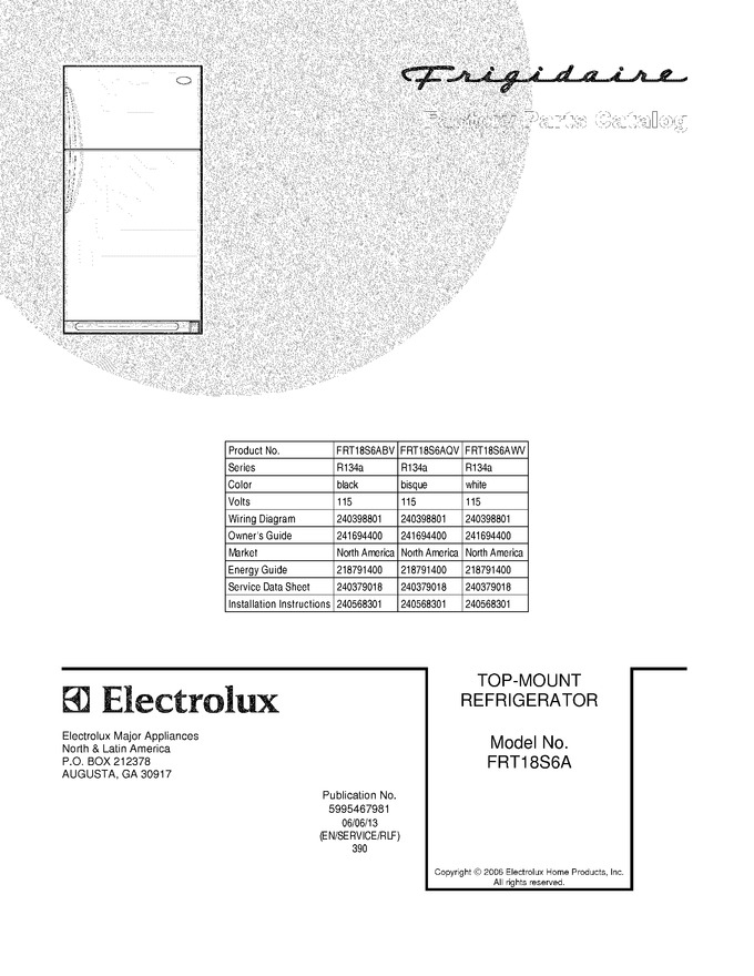 Diagram for FRT18S6ABV