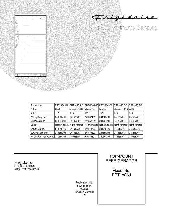 Diagram for FRT18S6JB7