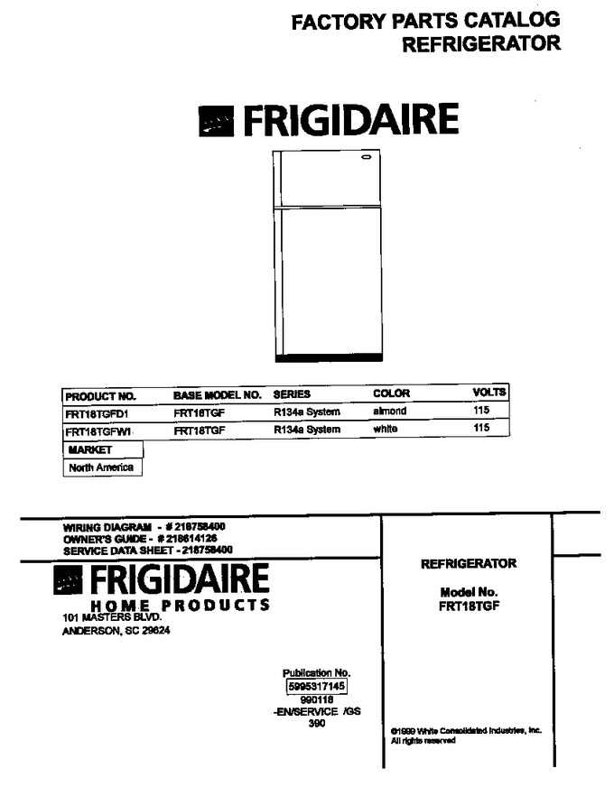 Diagram for FRT18TGFD1