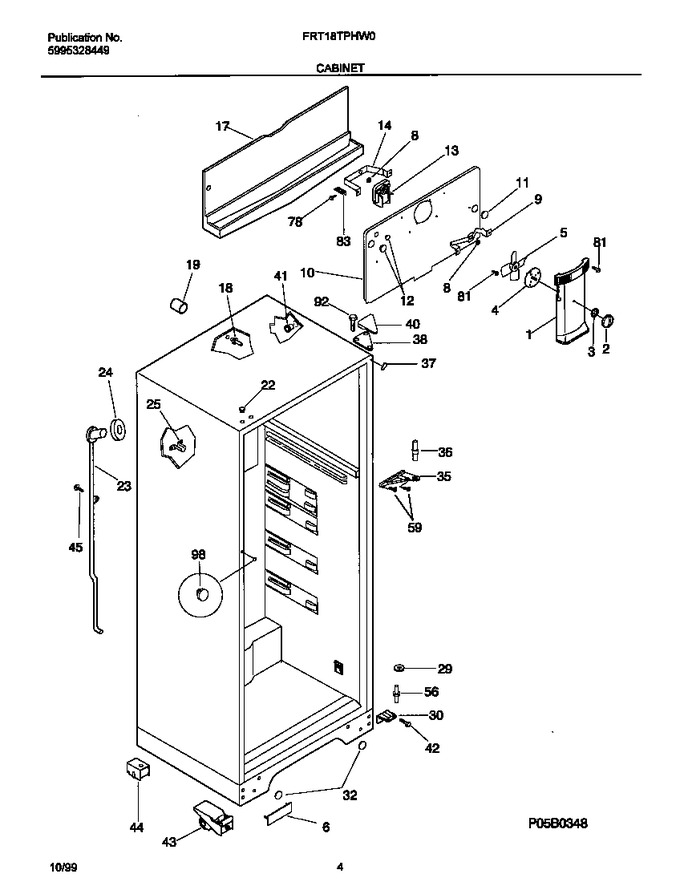 Diagram for FRT18TPHW0
