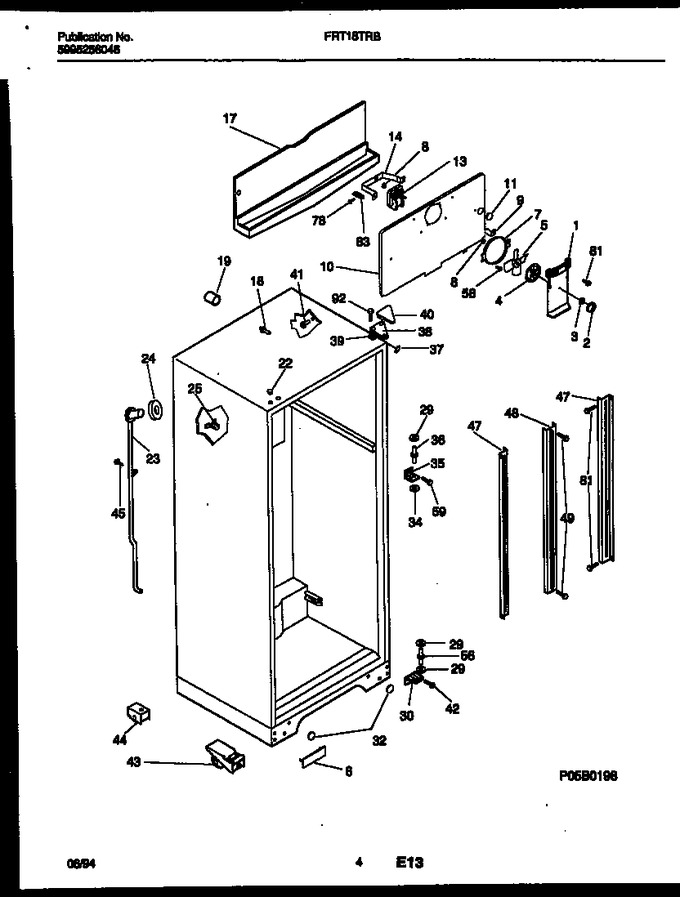 Diagram for FRT18TRBD0