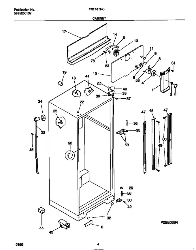 Diagram for FRT18TRCW2