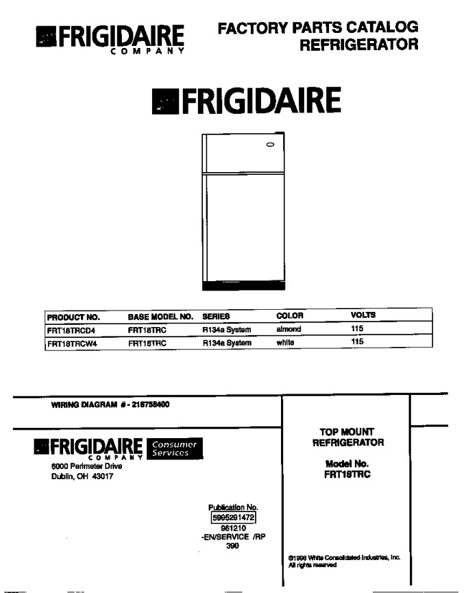 Diagram for FRT18TRCD4