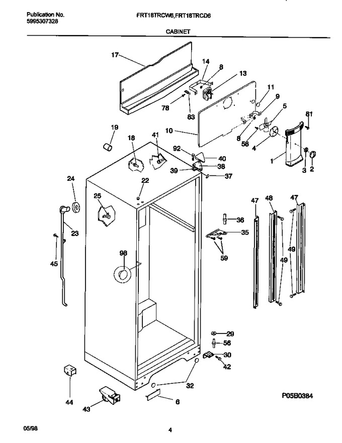 Diagram for FRT18TRCD6