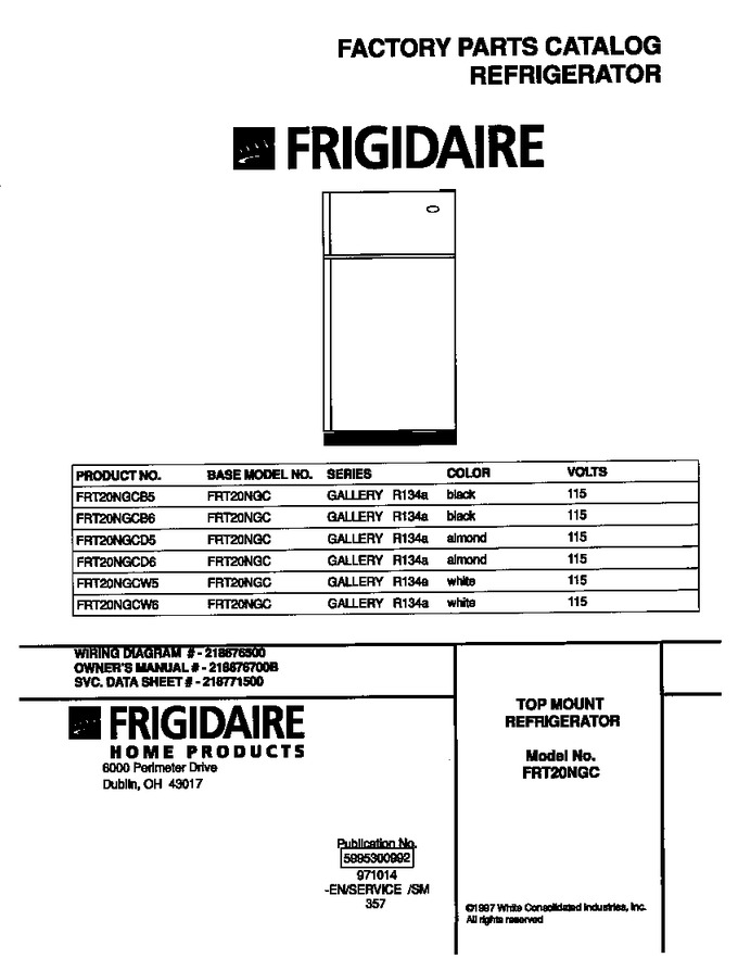 Diagram for FRT20NGCW6