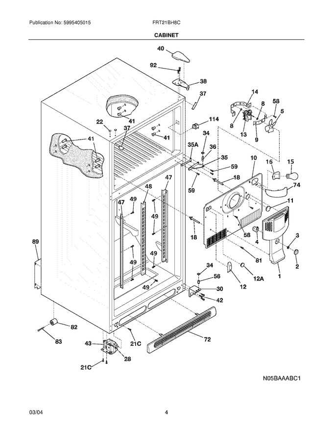 Diagram for FRT21BH8CB2