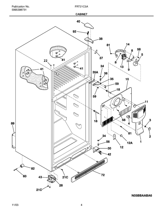 Diagram for FRT21C5AW7