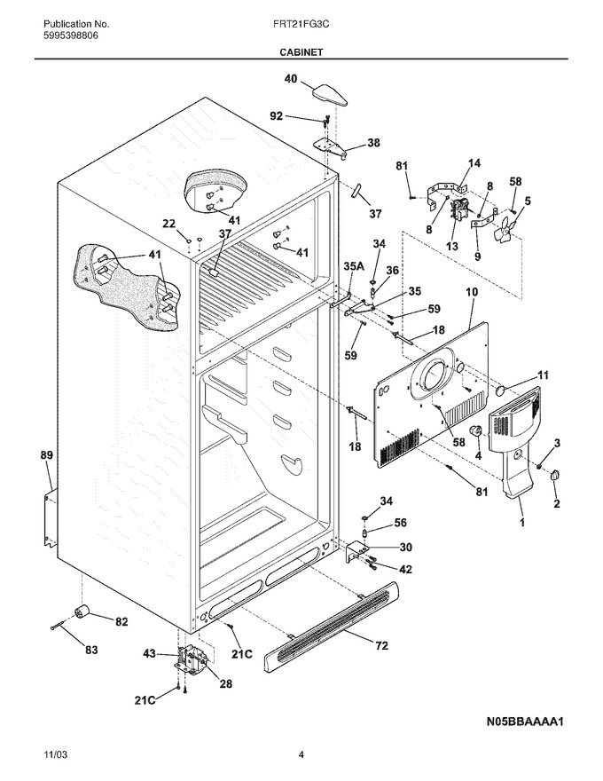 Diagram for FRT21FG3CW1