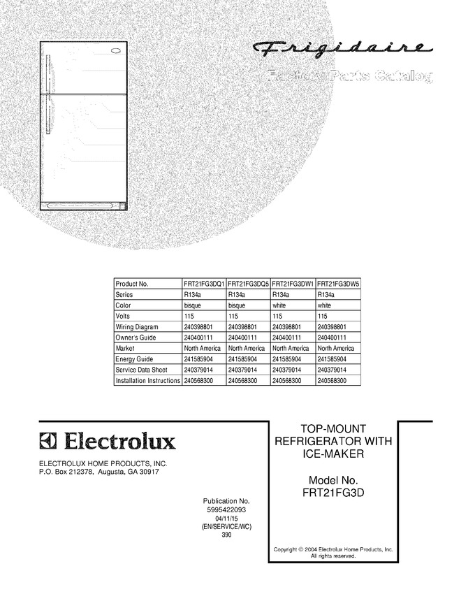 Diagram for FRT21FG3DW5