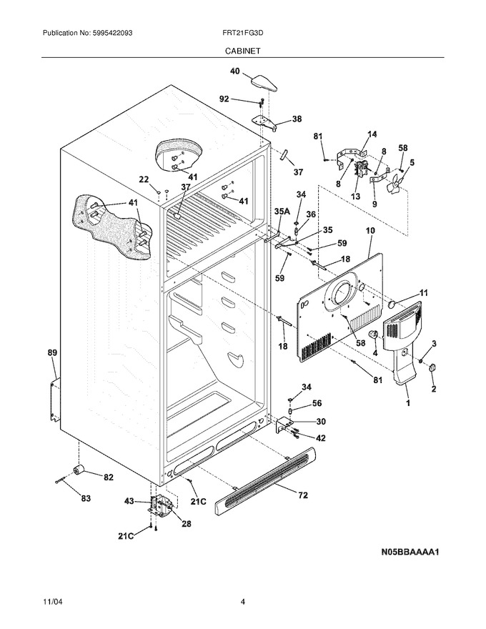 Diagram for FRT21FG3DW1