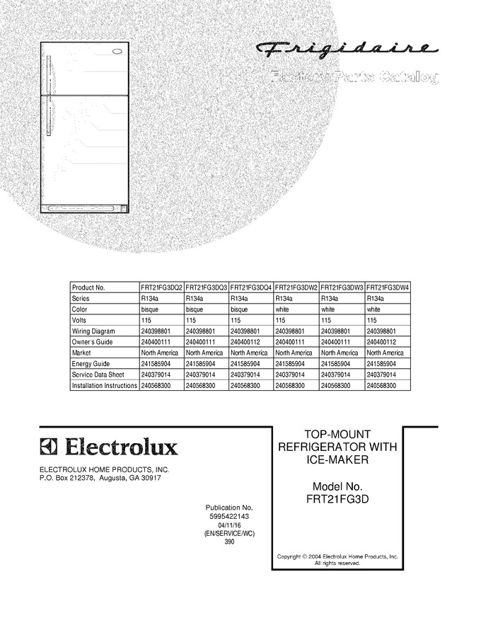 Diagram for FRT21FG3DQ2