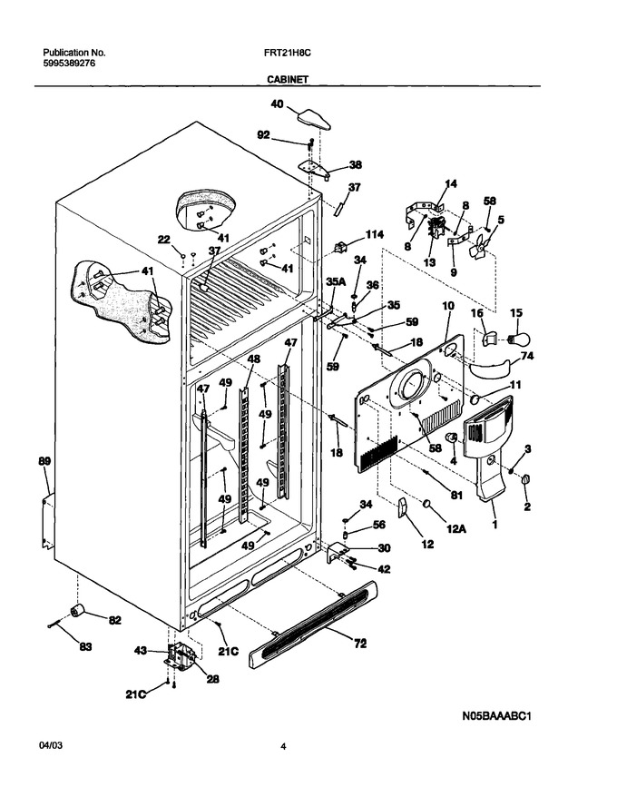 Diagram for FRT21H8CK0