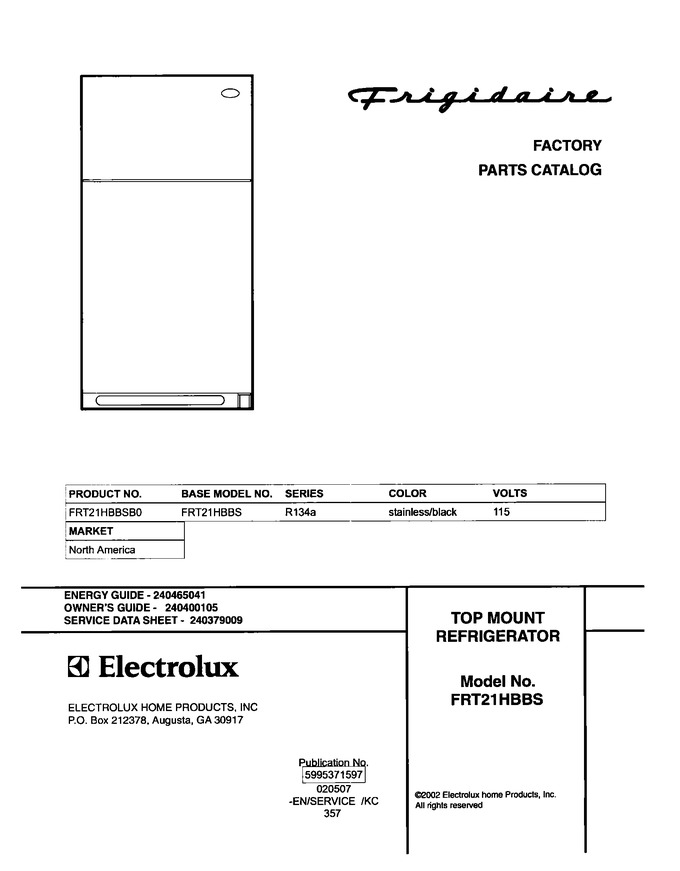 Diagram for FRT21HBBSB0