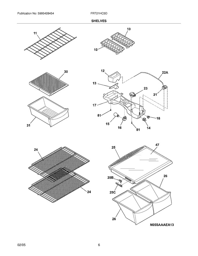 Diagram for FRT21HC5DW5