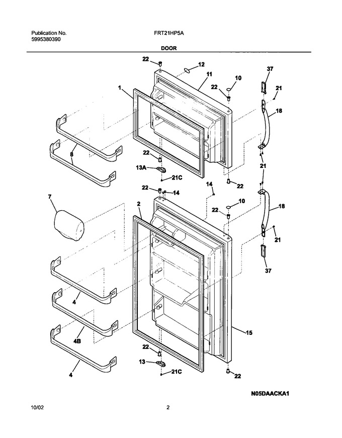 Diagram for FRT21HP5AW4