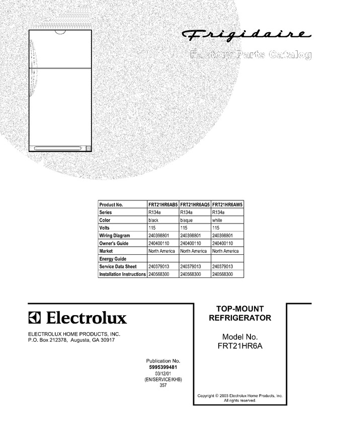 Diagram for FRT21HR6AB5