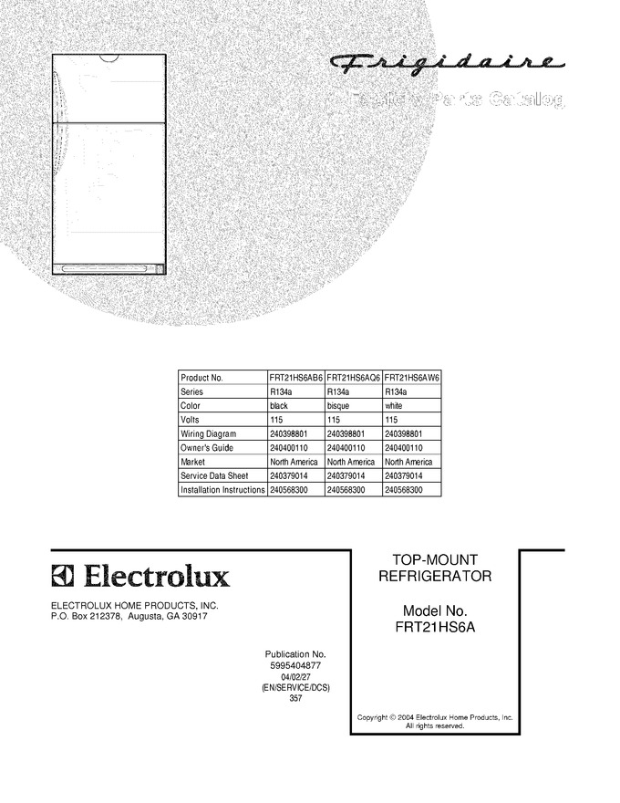 Diagram for FRT21HS6AQ6