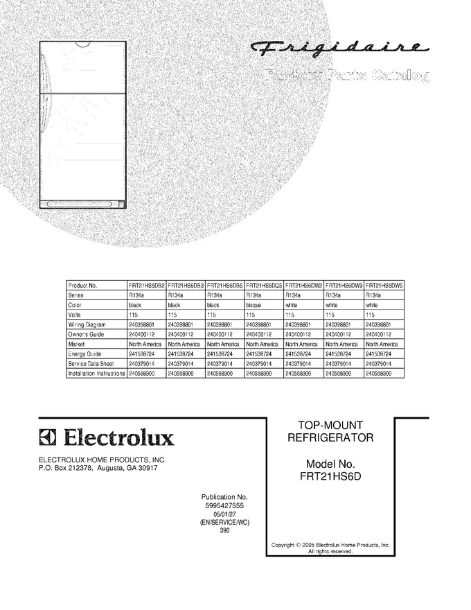Diagram for FRT21HS6DB3
