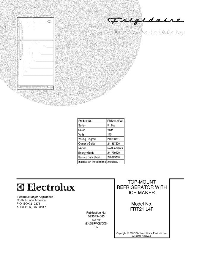 Diagram for FRT21IL4FW4