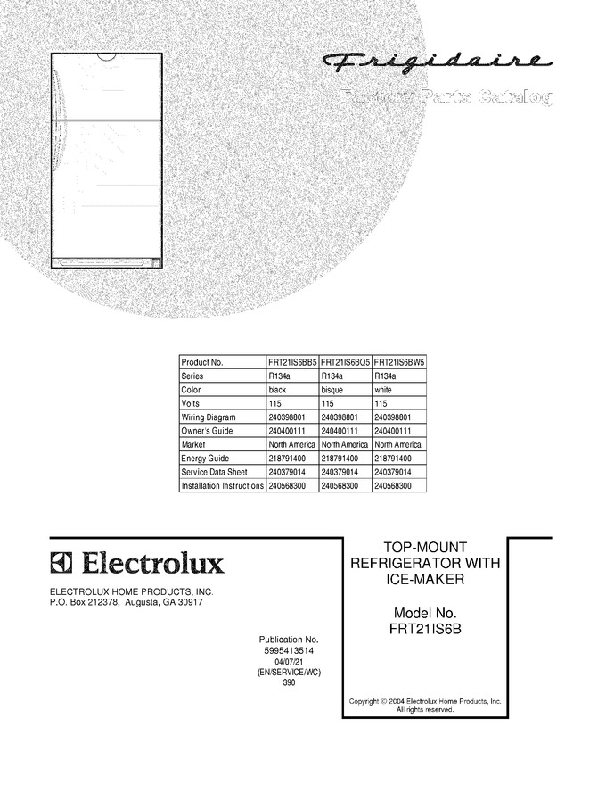 Diagram for FRT21IS6BB5