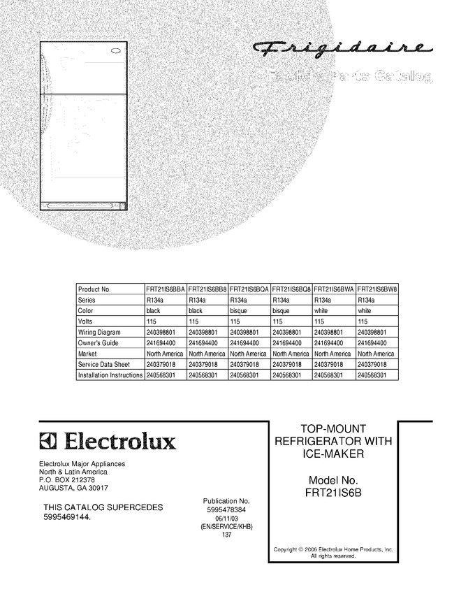 Diagram for FRT21IS6BW8