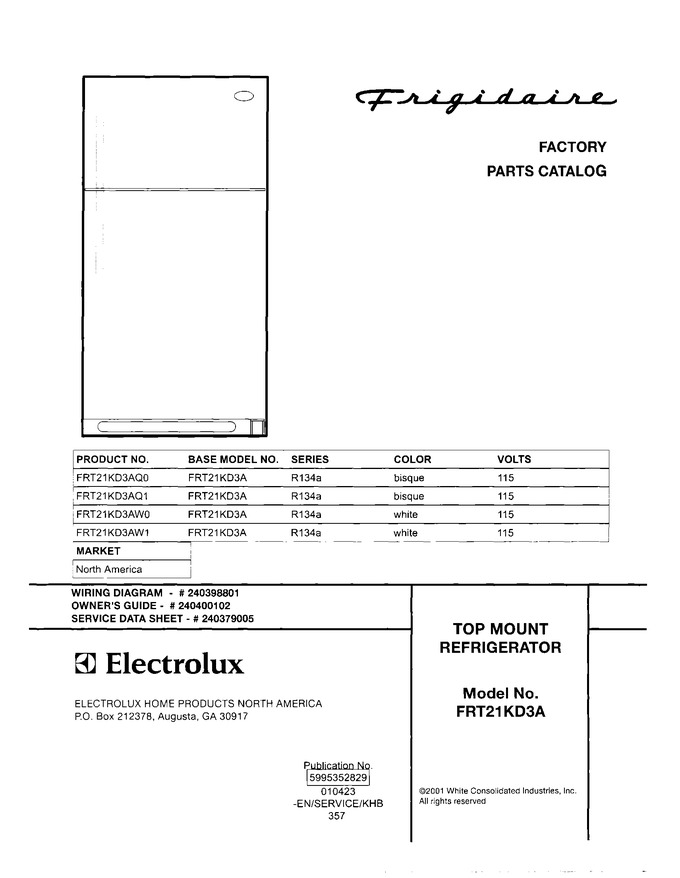 Diagram for FRT21KD3AW1