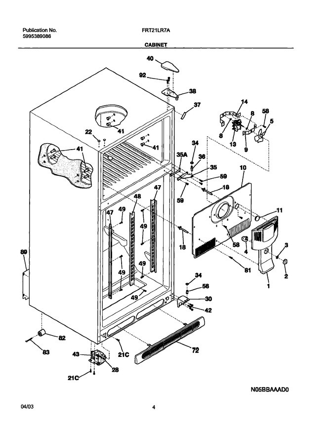 Diagram for FRT21LR7AW7