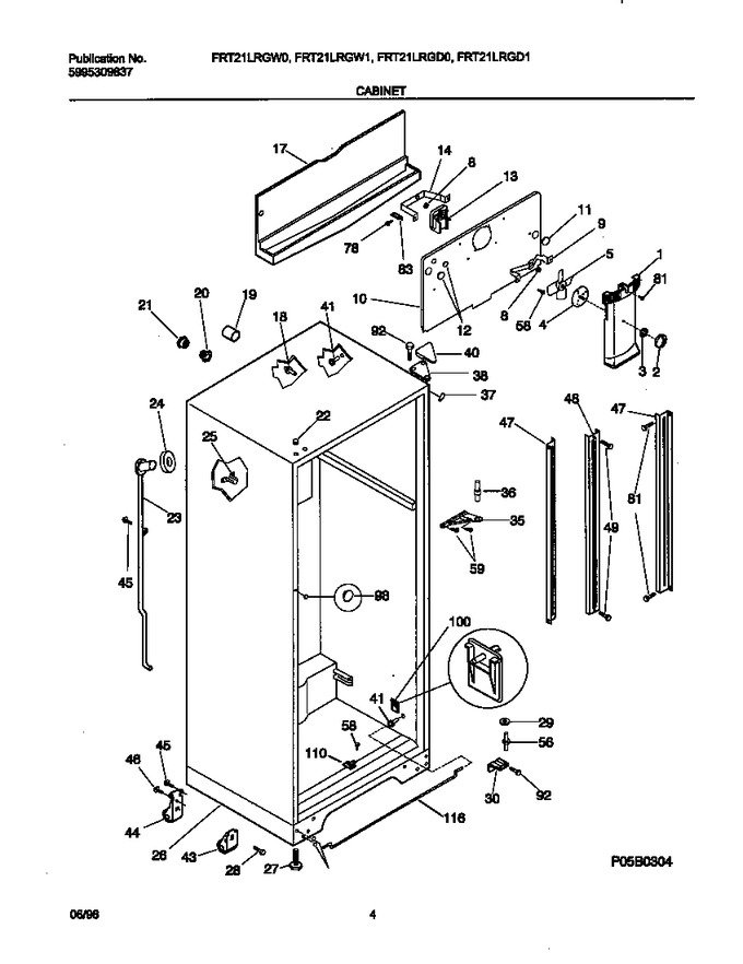 Diagram for FRT21LRGW0