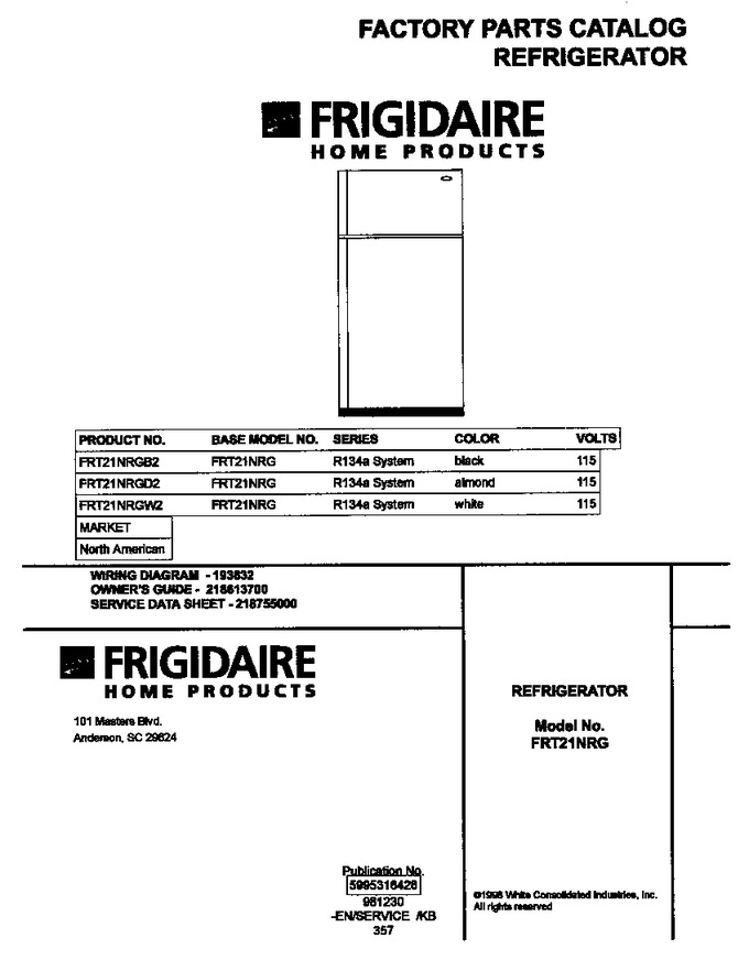 Diagram for FRT21NRGB2