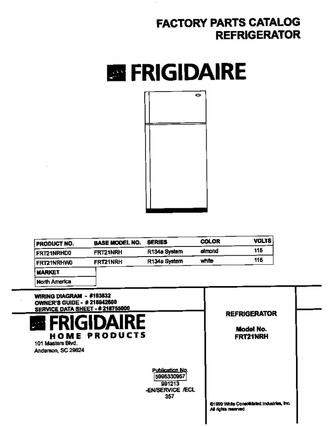 Diagram for FRT21NRHW0