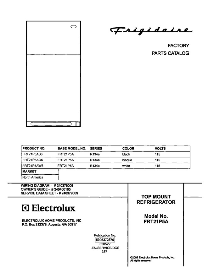 Diagram for FRT21P5AW6