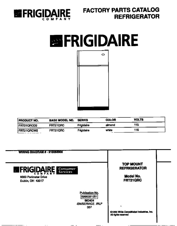 Diagram for FRT21QRCW2