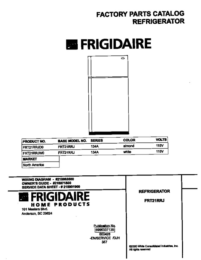Diagram for FRT21RRJD0