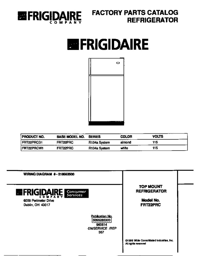 Diagram for FRT22PRCD1