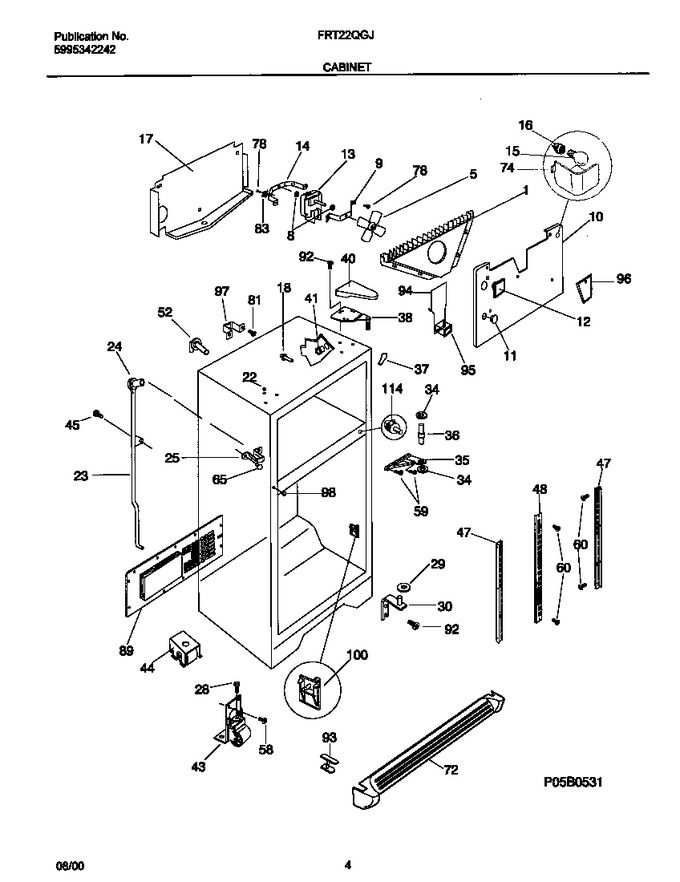 Diagram for FRT22QGJW3
